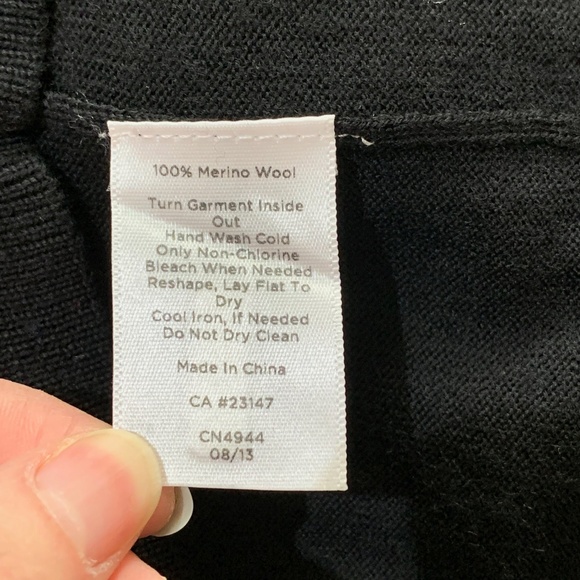 Talbots Merino Wool Jeweled‎ Neck Sweater - Picture 6 of 7